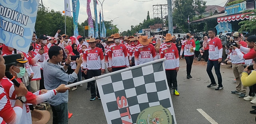 Lomba Gerak Jalan Merdeka Belajar dalam rangka menyemarakkan peringatan HUT RI ke-77 Tahun 2022.