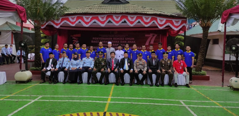 Acara penyerahan Surat Keputusan (SK) Remisi bagi Warga Binaan Permasyarakatan di Kukar.