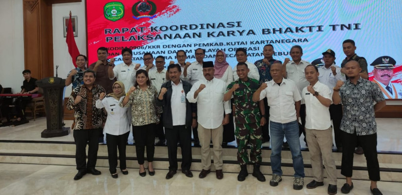 Rapat Koordinasi bersama Kodim 0906/KKR dan sejumpah Organisasi Perangkat Daerah (OPD) Kukar, pada (26/10/2022).