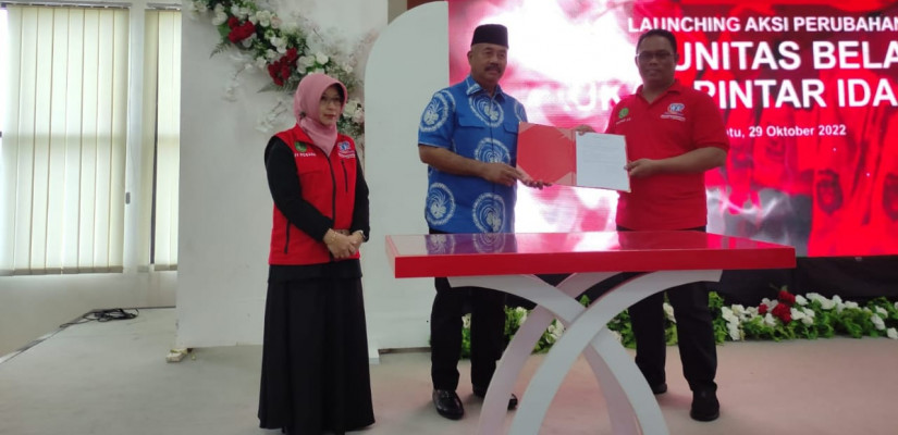 Bupati Kutai Kartanegara (Kukar) Edi Damansyah, resmikan peluncuran Program Kumunitas Belajar Kukar Pintar Idaman, pada Sabtu (29/10/2022)..