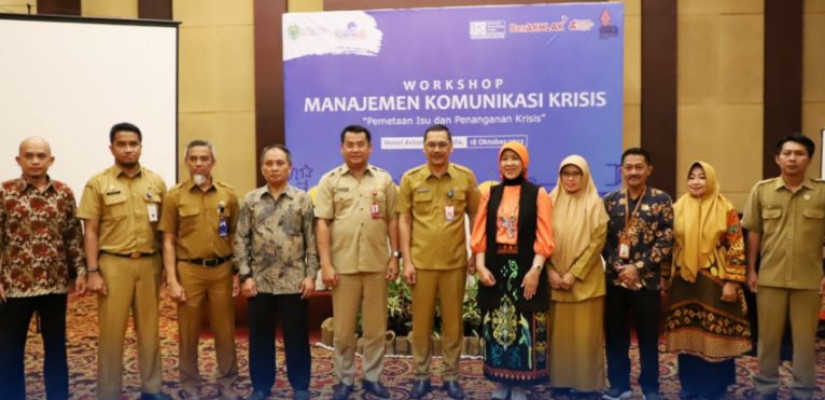 Dinas Komunikasi dan Informatika (Diskominfo) Prov. Kaltim menggelar Workshop Manajemen Komunikasi Krisis dengan tema "Pemetaan Isu dan Penanganan Krisis".