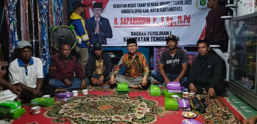 Saparuddin Pabonglean menggelar reses di Kelurahan Loa Ipuh Darat dan Jahab, pada Rabu (23/11/2022).