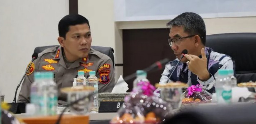 Kapolres AKBP Anggoro Wicaksono dan Bupati Kutim Ardiansyah Sulaiman.