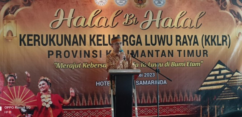 Ketua KKLR Kaltim ajak Jaga Persatuan Wija To Luwu. (Foto: Klikkaltim)