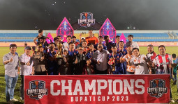 Tim Sepak Bola Sangatta Utara Juara Piala Bupati Cup 2023