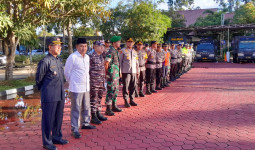 Siagakan Personel di Apel Gabungan Pengamanan Malam Takbiran dan Salat Idul Fitri 1445 H