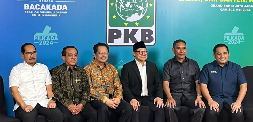 Mahyudin dan Cak Imin saat menghadiri Taaruf Politik Calon Kepala Daerah PKB di Jakarta. (Istimewa)