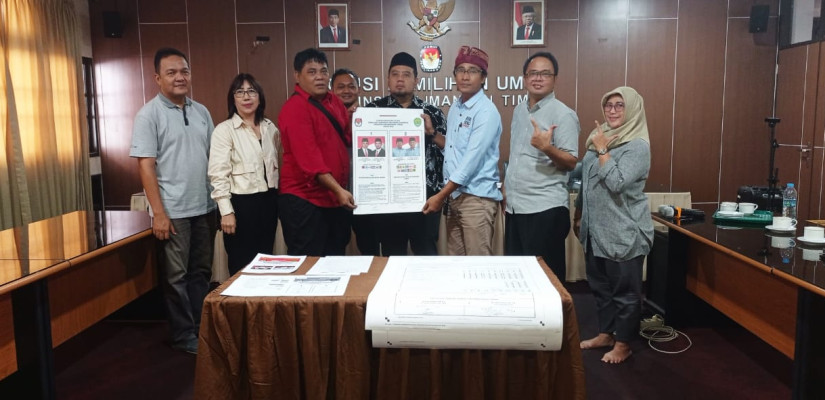 KPU Kaltim saat mengundang LO peserta Pilkada Kaltim 2024. (Media Center KPU Kaltim)