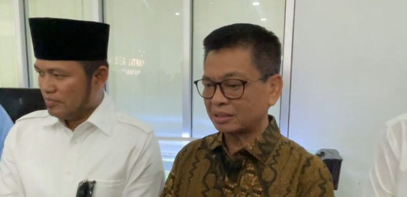 Irianto Lambrie hadir dalam konsolidasi tim pemenangan Rudy-Seno di DPD Gerindra Kaltim. (yoghy/selasar)