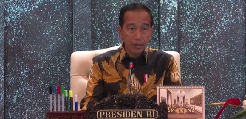 Presiden RI Joko Widodo (Jokowi) saat memimpin sidang kabinet di IKN. (Ist)