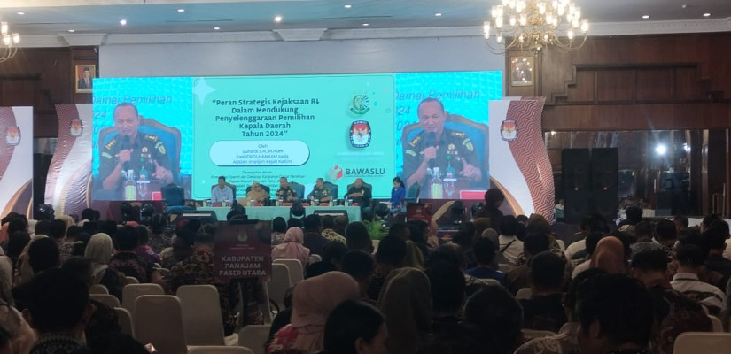 Konsolidasi Daerah (Konsulda) di Ballroom Hotel Grand Bumi Senyiur, Balikpapan. (Media Center KPU Kaltim)