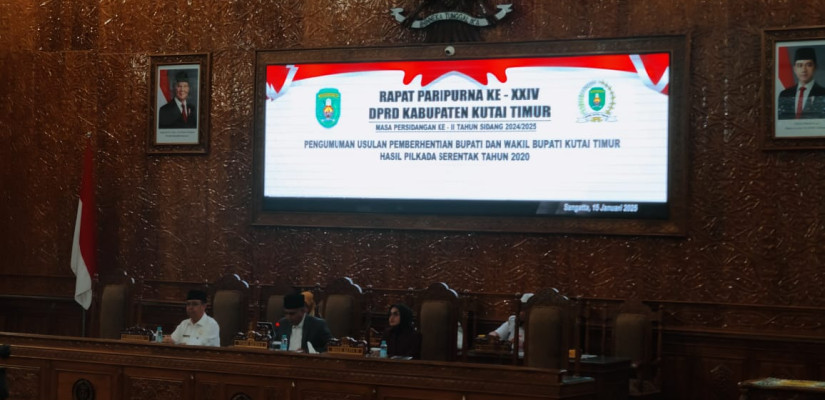 DPRD Usulkan Pemberhentian Bupati dan Wakil Bupati Kutim Hasil Pilkada 2020