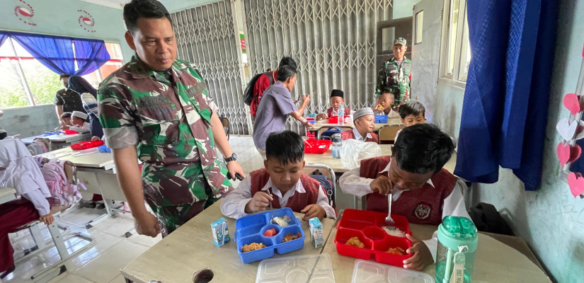 Pelaksanaan Makan Bergizi Gratis di Samarinda. (selasar/yoghy)