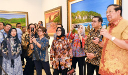 Sambut KemenEkraf di Cikeas Art Gallery, SBY Jelaskan Karya Lukisan, Musik, Puisi Hingga Novel