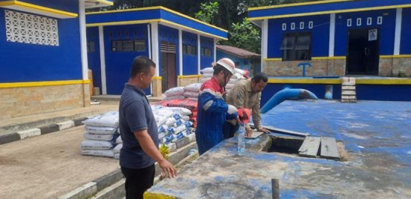 Pertamina EP bantu langsung normalisasi layanan air bersih. Selasar/Ist