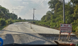 Peningkatan Jalan Poros Sebelimbingan - Tuana Tuha Rampung 2026