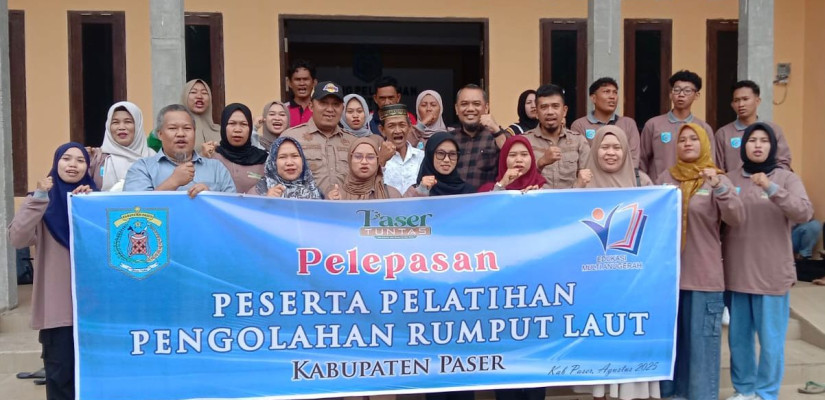 Pemkab Paser Latih Warga Maruat Kelola Rumput Laut, Dorong Desa Jadi Sentra Produksi