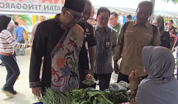 Komoditas Sayur Dijual KWT Lewat Gerakan Pangan Murah Laris Manis