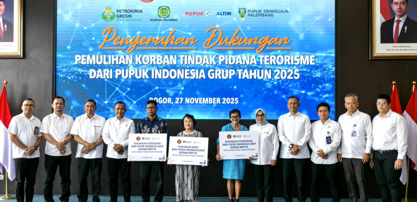 Dukung Pemulihan Korban Terorisme, Pupuk Kaltim Salurkan Bantuan Psikososial Rp340 Juta