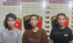 Curi Ponsel di Musholla, Pelaku dan Dua Penadah Diamankan Polsek Sungai Kunjang