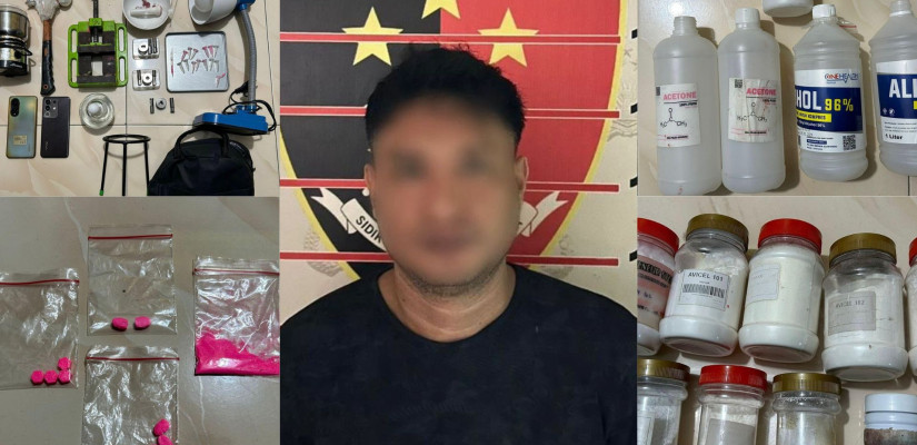 Polisi Bongkar Laboratorium Gelap Ekstasi "Iron Man" di Samarinda