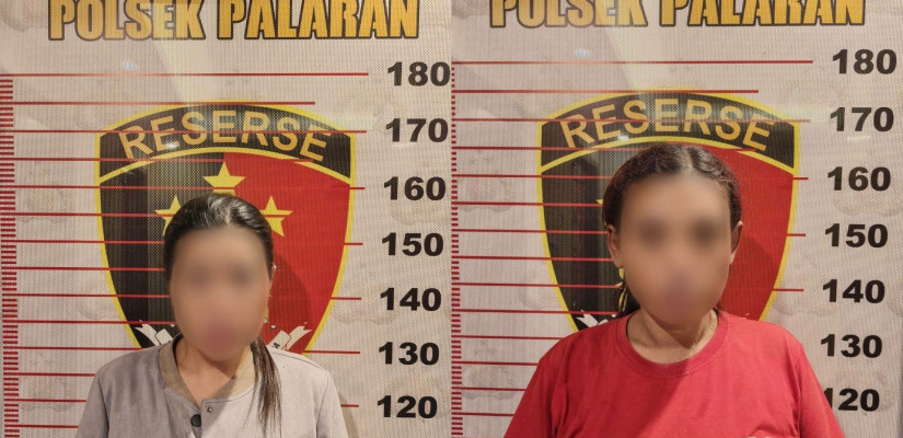 Polsek Palaran Polresta Samarinda mengungkap kasus peredaran narkotika jenis sabu-sabu dengan mengamankan dua orang perempuan di Jalan Trikora. (foto: Selasar/Humas Polresta Samarinda)