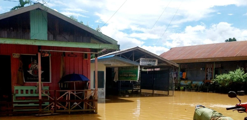 Curah Hujan Tinggi, Dua Kecamatan di Kutim Kembali Terendam Banjir