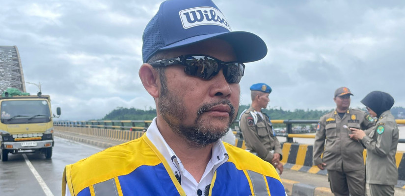 Jembatan Mahulu Jalani Uji Beban Usai Tiga Kali Ditabrak Tongkang