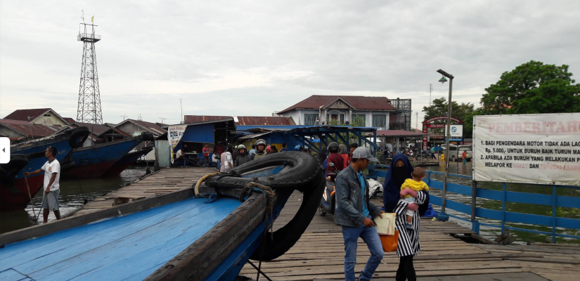 Pelabuhan Speedboat Penajam. (Istimewa)