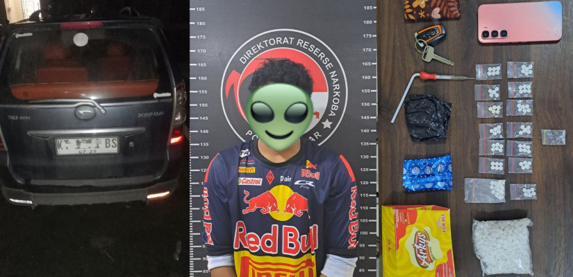 Pengedar Narkoba di Tenggarong Diringkus, Polisi Amankan 1.140 Butir Dobel L dan Satu Poket Sabu