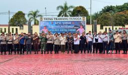 Polres Kutim Gelar Apel Siaga Kamtibmas