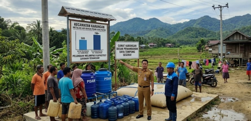 Layanan Air Bersih di Karangan Lampaui Kapasitas, Camat Minta Penambahan Daya Tampung