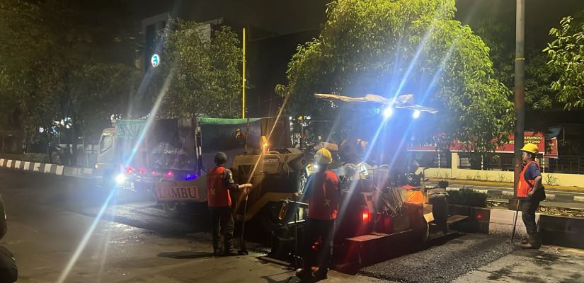 BBPJN Kaltim Imbau Pengendara Berhati-hati, Pengaspalan Jalan Ir. H. Juanda akan Dilanjutkan Malam Ini