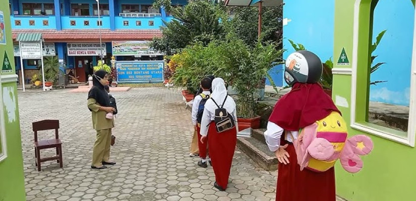 Gedung SDN 002 Bontang Utara, di Jalan MT Haryono, Api-Api, Bontang Utara. (Doc. Ist)