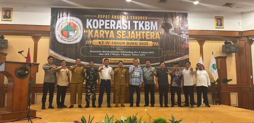 Rapat Anggota Tahunan Koperasi TKBM Karya Sejahtera Tahun Buku 2025 di Tenggarong, Senin, 30 Juni 2026. KUPP Kuala Samboja menyoroti potensi pengembangan TKBM di Muara Jawa karena berdekatan dengan aktivitas industri dan pertambangan.