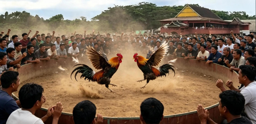 Arena Sabung Ayam Solong Kembali Beraktivitas, Peserta Datang dari Luar Daerah