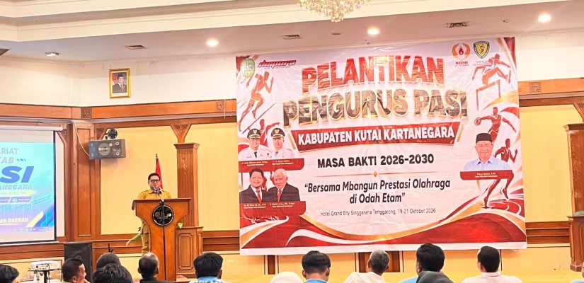 Aji Ali Husni Hadiri Pelantikan Pengurus PASI Kukar, Dorong Atletik Masuk Ekstrakurikuler Sekolah