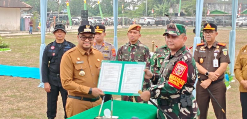 Bupati Kukar, Aulia Hadiri Pembukaan TMMD ke-130 Kodim 0906 di Loa Kulu