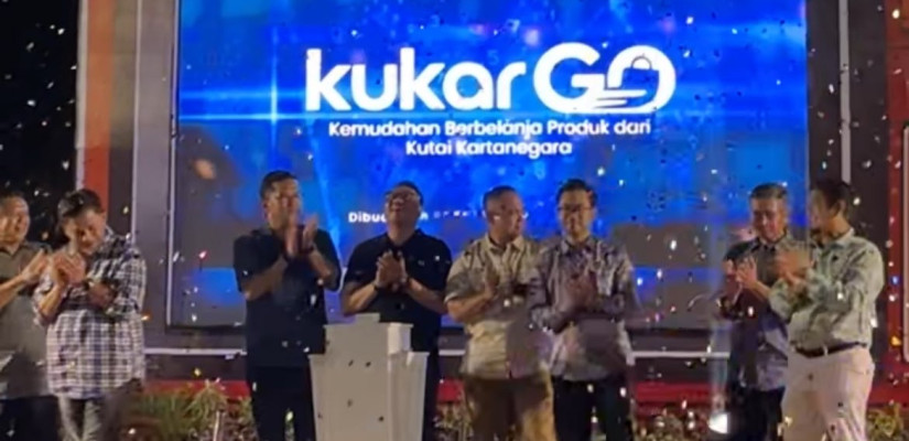 Launching Aplikasi KukarGo dan Arbizz Space di kawasan Pujasera, Tenggarong. (Selasar/Farid)