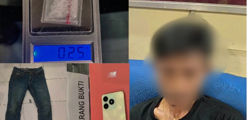 Polsek Babulu Amankan Pria yang Diduga Bawa Sabu 0,25 Gram